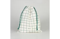 China Wholesale Custom Logo Printed Reusable Eco Friendly Cotton Drawstring Bag supplier