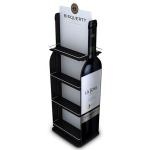 Customized Double-sided Free Standing Wine Rack Wooden Display Stand Demountable Wine Rack Wood for Pub for sale