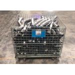 100~2000kg Warehouse Wire Container Rolling Storage Cage stackable for sale