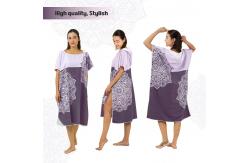 China Microfiber Hooded Poncho Beach Towel Customized Logo Bath Towel supplier