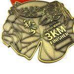 3KM Finisher Soft Enamel Medal Souvenir Award / Halloween Award Medals for sale