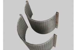 China 120 Degree Wedge Wire Dewatering Sieve Bend Screen , V Wire Looped Bend Mesh supplier