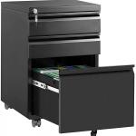 Mobile Printer Stand 3 Drawer Metal File Cabinet For Home Office Organization for sale