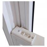 105 Series Fixed UPVC Double Hung Window With Tilt Hurricane Impact