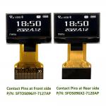 Low Cost 0.96 Inch OLED Display 128X64 IIC I2C SPI 8080 Interface 30 Pins ZIF FPC for sale