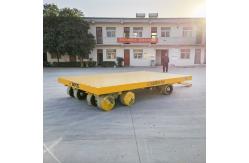 China 30 Ton Towing Trolley Steering Systems Trailers Nopower Trackless Transfer Cart supplier