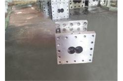 China High Output PVC Plastic Conical Twin Screw Extruder With Electrical Control System supplier