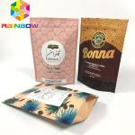 Custom Printed Stand Up Zipper Pouch Bags Coffee Packaging Recyclable With Valve for sale