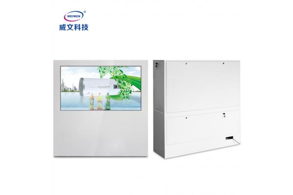 Glass Transparent Touch Screen Digital Signage AC100V 6ms FHD