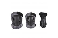 China Black Roller Skating Protective Set Knee Pads Elbow Pads And Wrist Guards supplier