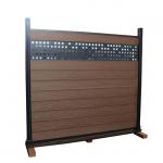 Plastic Timber Composite WPC Fence Panels Sustainable UV Resistant for sale