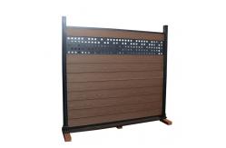 China Plastic Timber Composite WPC Fence Panels Sustainable UV Resistant supplier