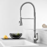 Coil Spring Touch Sensor Kitchen Faucet Sus304 Dual Mode Function Sprayer Taps