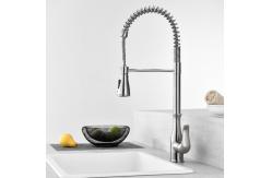 China Coil Spring Touch Sensor Kitchen Faucet Sus304 Dual Mode Function Sprayer Taps supplier