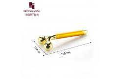 China wholesale gold luxury vibrating face lift Y shape facial beauty massage tool supplier