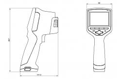 China Visible Light Camera Digital Infrared Thermometer With 3.5 Inch Touch Screen supplier