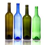 ODM Colored Glass Wine Bottle 500ml 700ml 750ml 1500ml for sale