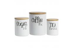 China Tea Ceramic Tableware Set Canister Ceramic Candle Jar Durable supplier