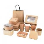Customized Eco-Friendly Recyclable Kraft Paper Fast Food Packaging  Fried Chicken  Burger Box