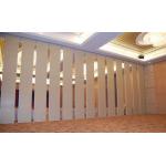 Classroom Folding Partition Walls , 85mm Leather Operable Room Dividers
