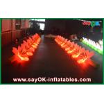 Long Inflatable Lighting Decoration LED Flower Chain For Event Nylon Cloth for sale