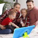 Android 12 Quad Core 10 Inch Kids Tablet 5000mAh 32GB ROM Dual Camera WiFi Kidproof Case for sale