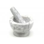 Pesto Powder Marble Stone Mortar And Pestle Herb Spice Grinder Bowl for sale