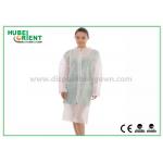 ISO9001 40gsm Nonwoven Disposable Laboratory Coats for sale