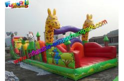 China Customized Jungle Interactive inflatable obstacle course for adults With 18m supplier