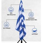 Breathable Soft Personalized Pool Towels Striped Beach Towels
