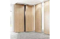 China Modular Hanging Folding Room Partition Walls MDF + Aluminum Material Sound Insulation supplier