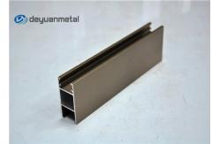 China 6063-T5 Aluminium Sliding Window Profile , Champagne Anodized Aluminium Profiles supplier