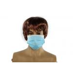 Blue Color Disposable Face Mask With Elastic Ear Loop , Mouth Mask For Protection for sale