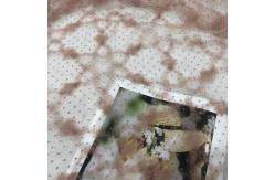 China 180gsm Tulle Net Fabric Fancy Mesh Dot Print Lace Fabric For Dress supplier