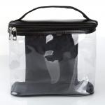 Water Resistant Portable PVC Transparent Toiletry Bag For Travel for sale