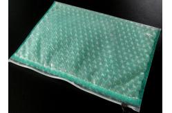 China Strong Adhesive Clear Plastic Zipper Bubble Bags With Copperplate Printing supplier