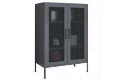 China Double Metal Mesh Door 1015x800x400mm Half Height Locker For Home Use supplier