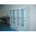 Anticorrosive Laboratory Storage Cabinets With Glass Doors Multipurpose for sale
