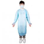 Medical Plastic Isolation Gown Disposable CPE Protective With Thumb Loop Cuffs