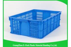 China Green Vegetable Plastic Food Crates Large Vented For Cold Chain Transport supplier