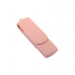 Type C USB Flash Drives Pink Plastis With Straw Recyclables Material And Custom Logo for sale