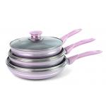 Aluminium Lead Free Coatings 12cm Ceramic Pots And Pans Set for sale