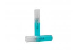 China 3ml Empty Mini Plastic Perfume Bottle Tester With Clear Atomizer Spray Pump supplier