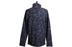 China Custom Printed Windproof Softshell Jacket Winter Sports Jacket Long Sleeve Full Zipper supplier