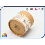 Eco Friendly Paper Packaging Tube Biodegradable Cardboard Cylinder 4C Printing Packing for sale