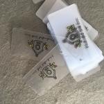 Customized Logo Silk Screen Printing Plastic Hang Tags for sale