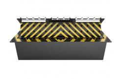 China Safety  Hydraulic Road Barriers Blocker PLC Programming Control 500mm Lifting Height supplier