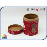 Kraft Paper Core Eco Tube Packaging With Visible Plastic Window for sale