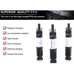 PPO Material Solar Diode Connector DC Cable Connectors 1000V Rated Voltage Shock Resistance for sale