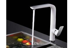 China White Copper Rotate Cold Hot Electroplate Pull Out Sink Faucet supplier